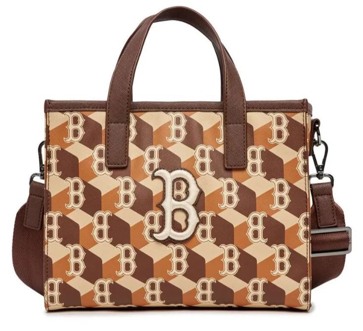 MLB Cube Monogram Small Tote Ba - Boston Red Sox
