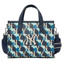 MLB Cube Monogram Small Tote Bag - New York Yankees