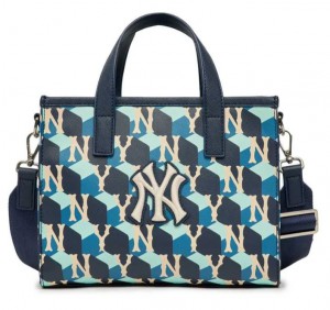 MLB Cube Monogram Small Tote Bag - New York Yankees