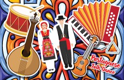 Card Sticker Portuguese Folk Dance Style