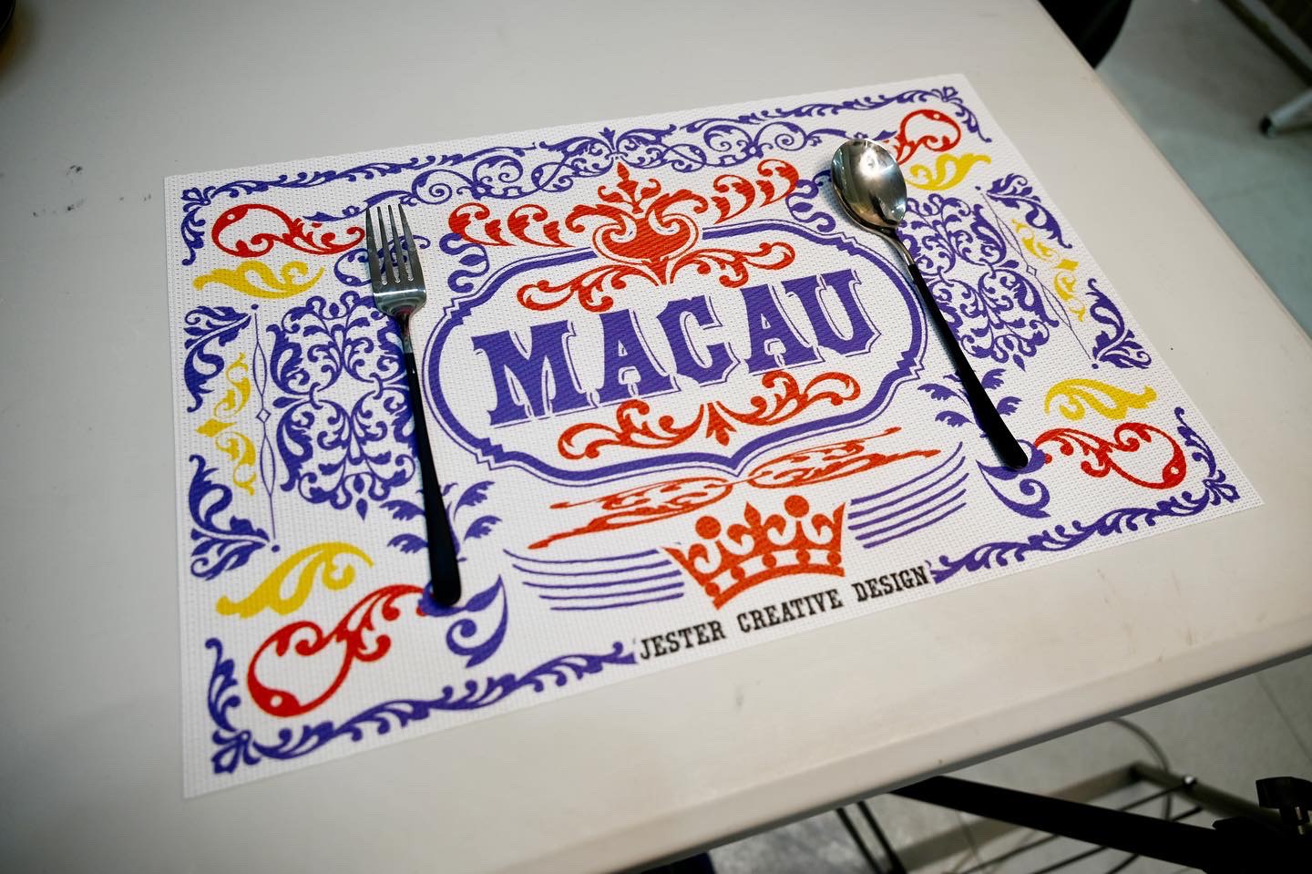 Portuguese Style Table Mat Colorful “MACAU” Style