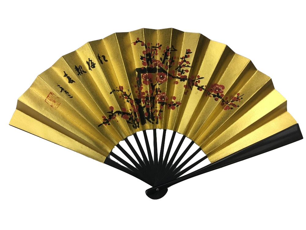 NO.626 Hand - painted folding paper fan