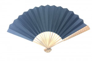 NO.505 Two-sided black silk-cloth folding fan