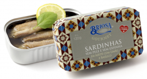Briosa Skinless and Boneless Sardines in Olive Oil with Lemon and Basil