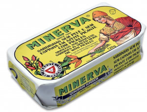 Minerva Skinless and Boneless Spiced Sardines in Olive Oil with Pickles