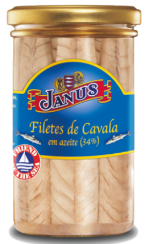 Janus Mackerel Fillets in Olive Oil 250g