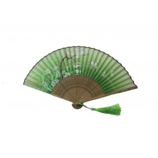 NO.B532 Silk-cloth folding fans with a variety of colours and prints