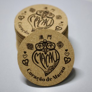 “MACAU” Cork Coaster  (for 2)