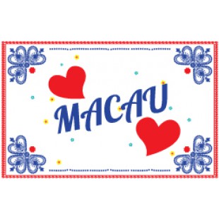 Card Sticker Love “MACAU” Style