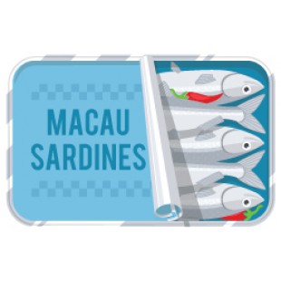 Card Sticker Sardine Style
