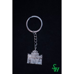 NO. 02010002 Metal Key Ring - Ruins of St. Paul's