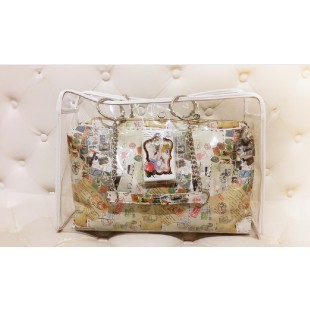 Vintage Style Power Bank Design Bag - Transparent